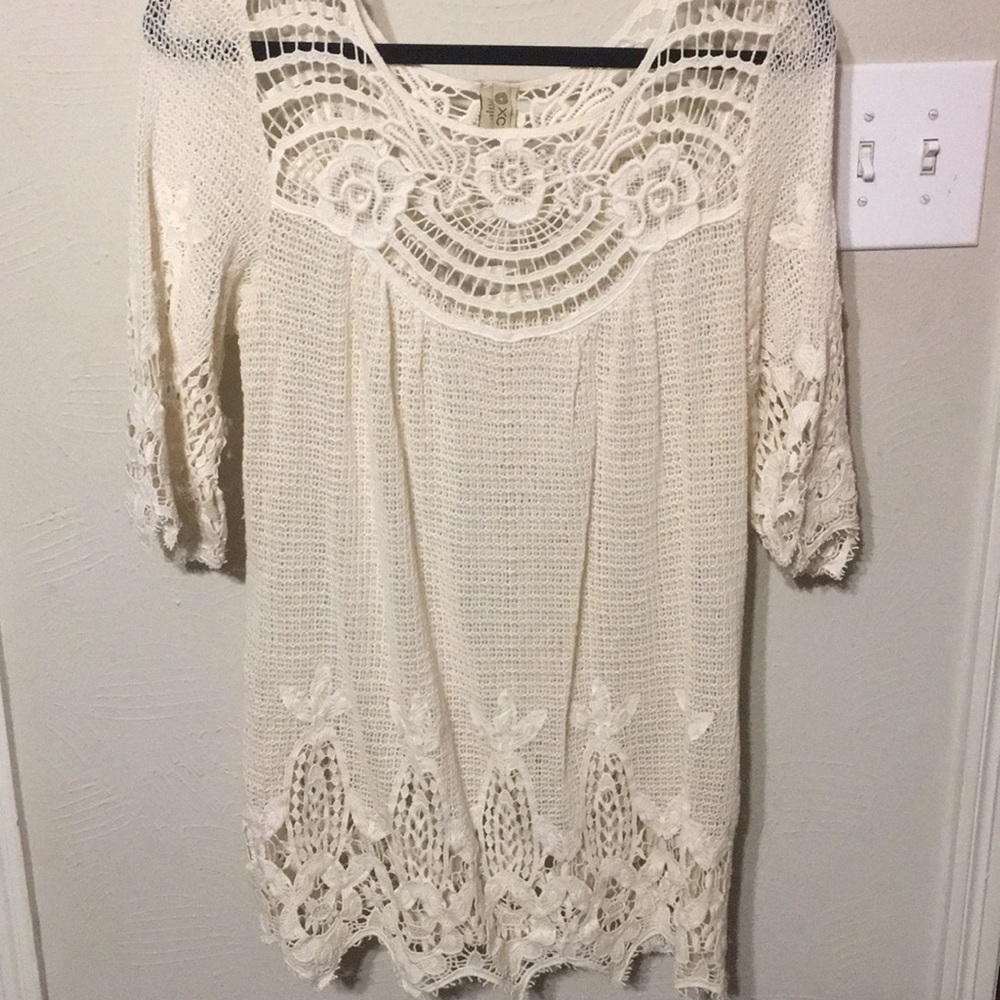 Cream Top / Cover Up